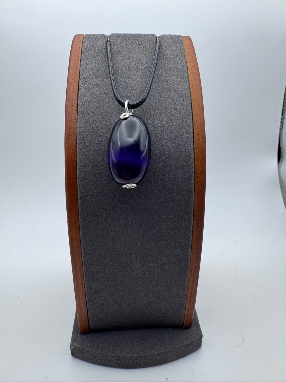 Handmade Dark Amethyst Pendant Necklace